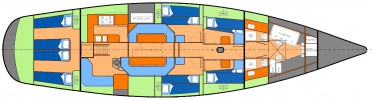 Szczegóły zabudowy i plany jachtu